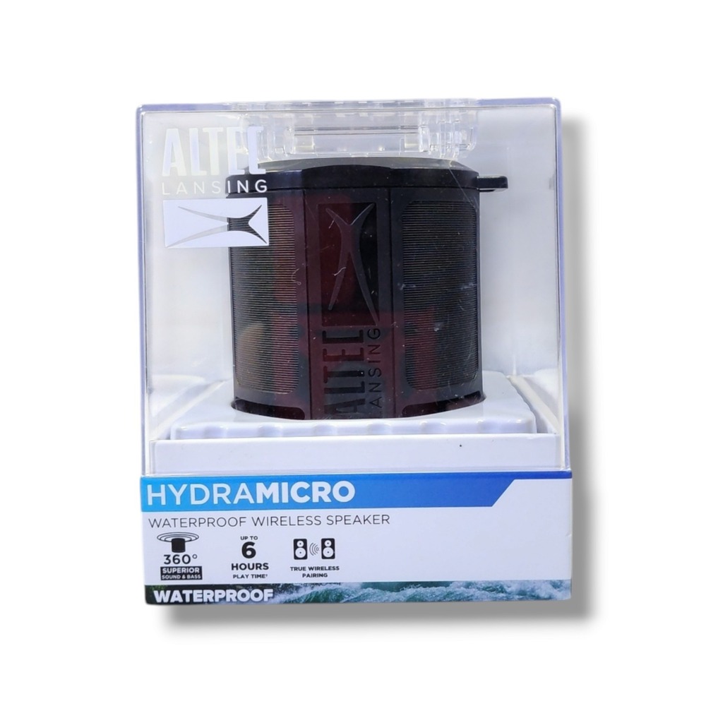 Altec Lansing‎ IMW1020-BLK Hydra Micro Waterproof Bluetooth Speaker New